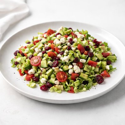 Image of Chop Salad with Dried Cranberries and Ricotta Salata