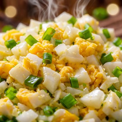 Image of Chopped Eggs and Onions