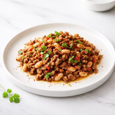 Image of Chopped Meat and Beans