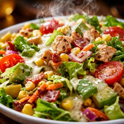 Image of Chopped Salad with Spicy Buttermilk Dressing