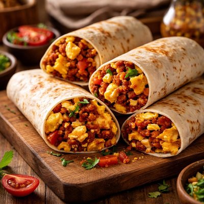 Image of Chorizo and Egg Breakfast Burritos