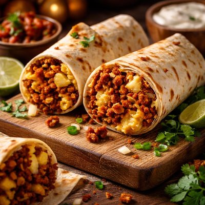 Image of Chorizo and Egg Burritos