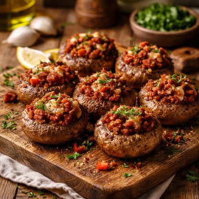 Image of Chorizo Mushrooms