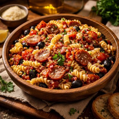 Image of Chorizo Pasta Salad
