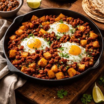 Image of Chorizo Potatoes and Eggs