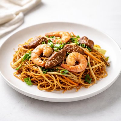 Image of Chow Mein with Shrimp and Pork