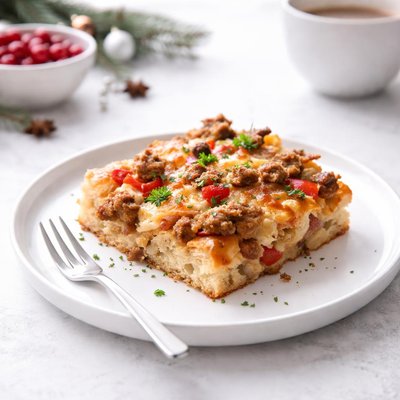 Image of Christmas Breakfast Sausage Casserole
