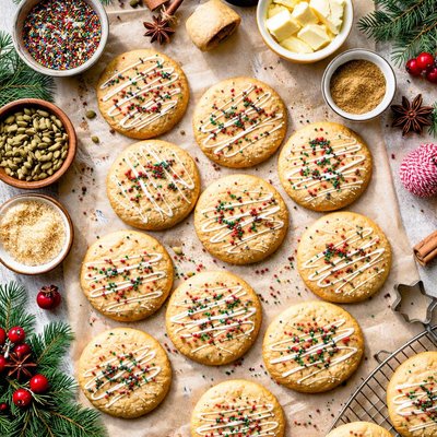 Image of Christmas Cardamom Butter Cookies