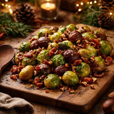 Image of Christmas Chestnut Brussels Sprouts