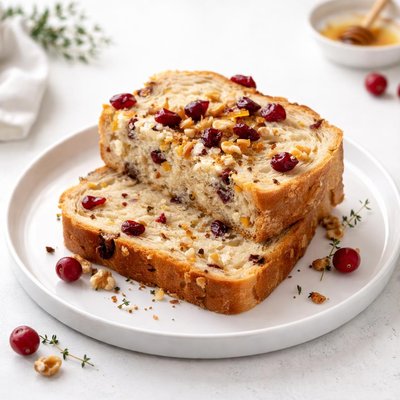 Image of Christmas Jewelled Cranberry and Walnut Bread Bread Machine