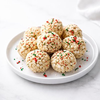 Image of Christmas Rice Krispies Marshmallow Balls
