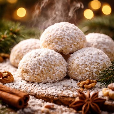 Image of Christmas Snow Drop Cookies