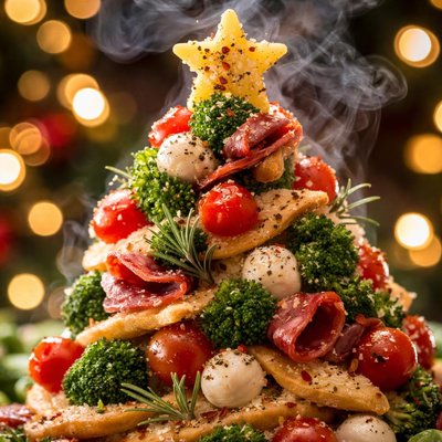 Image of Christmas Tree Edible Centerpiece