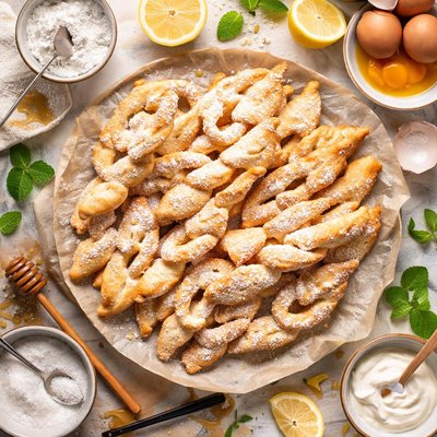 Image of Chrusciki Polish Angel Wing Cookies