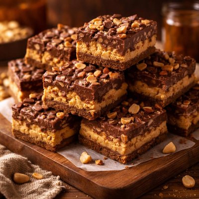 Image of Chunky Chocolate Peanut Butter Bars