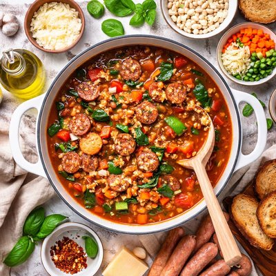 Image of Chunky Italian Sausage Stew Cook Once Eat Twice Category
