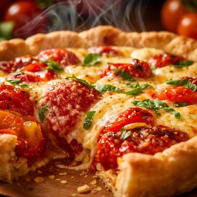 Image of Chunky Tomato Cheese Pie