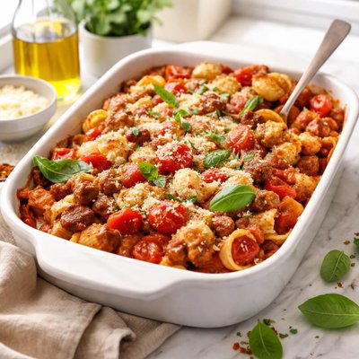 Image of Chunky Tomato Pasta Bake