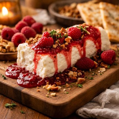 Image of Chvre Au Coulis De Framboises