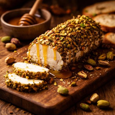 Image of Chvre with Pistachios and Honey
