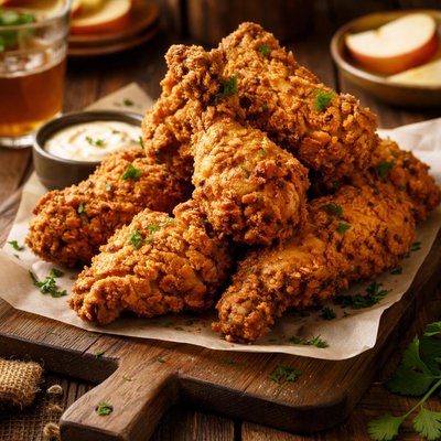 Image of Cider Brined Fried Chicken