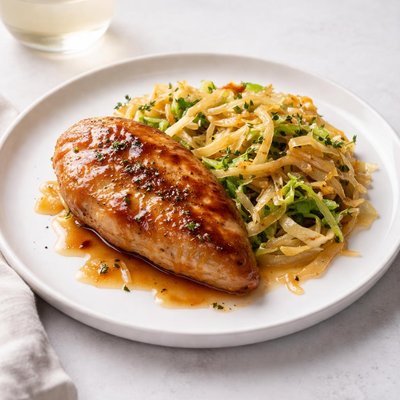 Image of Cider Glazed Chicken and Cabbage