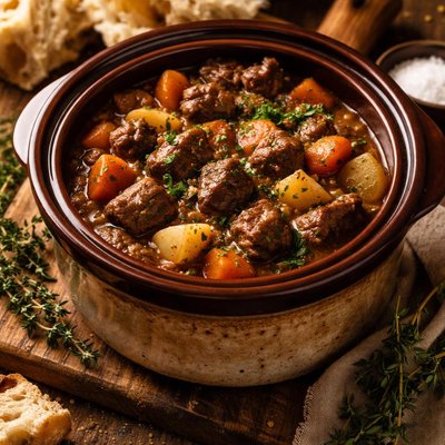 Image of Cider Simmered Beef Crock Pot