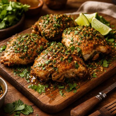 Image of Cilantro and Coriander Chicken