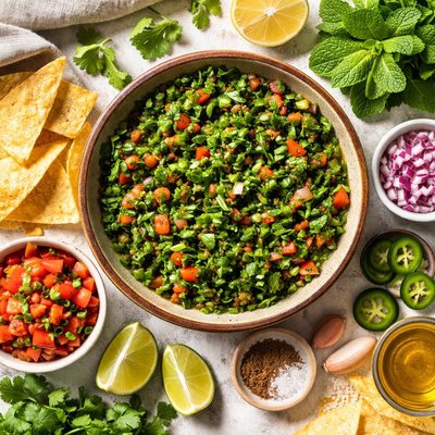 Image of Cilantro and Mint Salsa