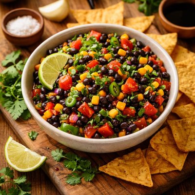 Image of Cilantro Black Bean Balsamic Based Salsa