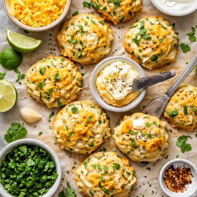Image of Cilantro Cheddar Drop Biscuits