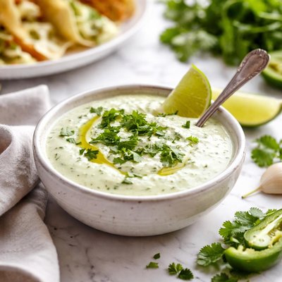 Image of Cilantro Cream for Fish Tacos