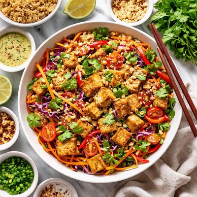 Image of Cilantro Ginger Tofu Toss