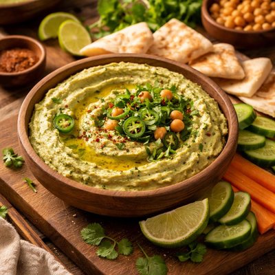Image of Cilantro Jalapeno Hummus