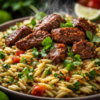 Image of Cilantro Orzo and Beef