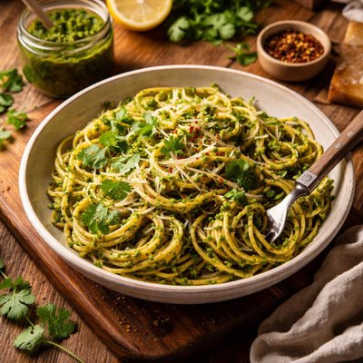 Image of Cilantro Pesto Pasta