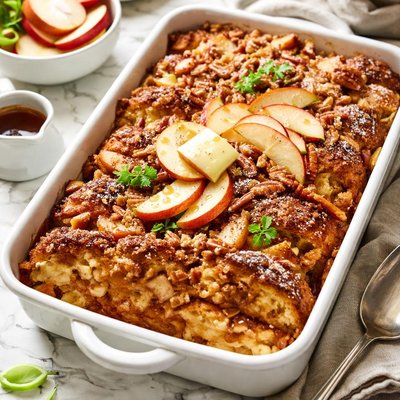 Image of Cinnamon and Apple Stuffed French Toast Casserole