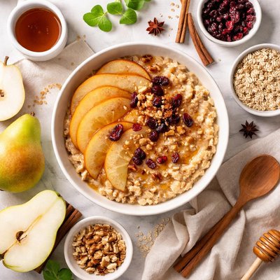 Image of Cinnamon and Pear Oatmeal