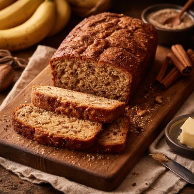 Image of Cinnamon and Whole Wheat Banana Bread
