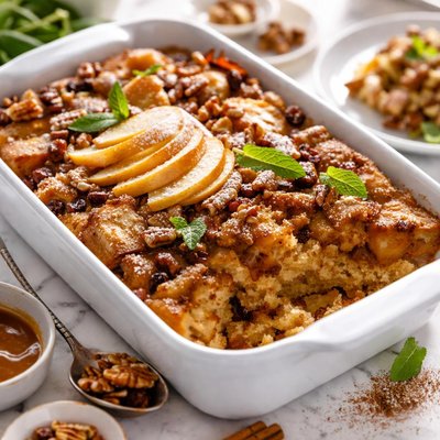 Image of Cinnamon Apple Bread Pudding