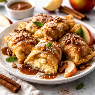 Image of Cinnamon Apple Cream Cheese Dumplings