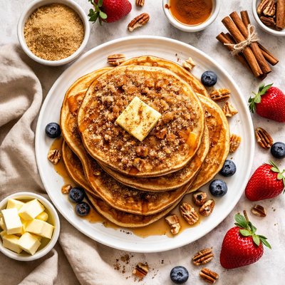 Image of Cinnamon Brown Sugar Pancakes
