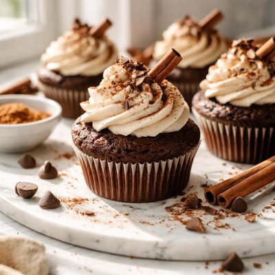 Image of Cinnamon Brownie Cupcakes