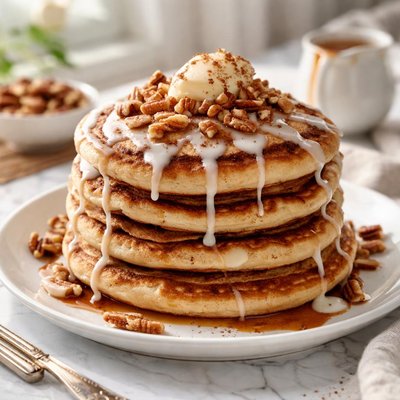 Image of Cinnamon Bun Pancakes