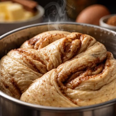 Image of Cinnamon Buns Dough Kneaded in Abm