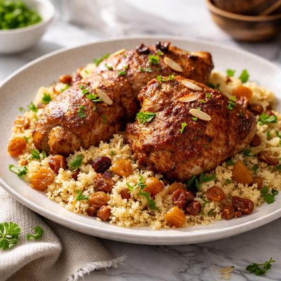 Image of Cinnamon Chicken with Couscous and Dried Fruit