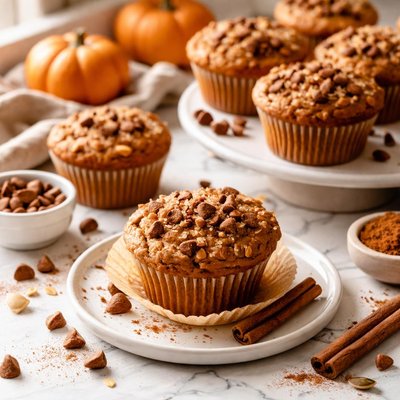 Image of Cinnamon Chip Pumpkin Muffins