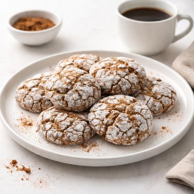 Image of Cinnamon Coffee Crinkles