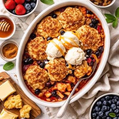 Image of Cinnamon Cornbread Cobbler