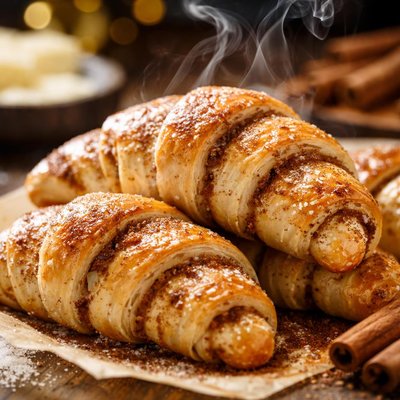 Image of Cinnamon Crescent Rolls Bread Machine